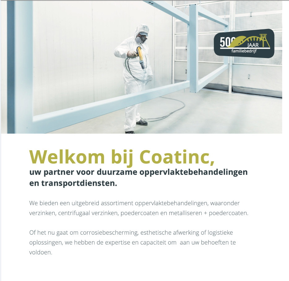 Coatinc, uw partner voor duurzame oppervlaktebehandelingen en transportdiensten.